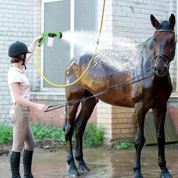 Pet Dog Wash Outdoor,  High-Pressure Pet Shower Sprayer Dog Shower Brush And Pet Grooming Comb For Watering Flowers, Car Washing, Pet Bathing - Image 4