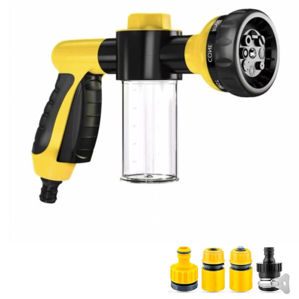 Pet Dog Wash Outdoor,  High-Pressure Pet Shower Sprayer Dog Shower Brush And Pet Grooming Comb For Watering Flowers, Car Washing, Pet Bathing - Image 5
