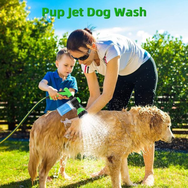 Pet Dog Wash Outdoor,  High-Pressure Pet Shower Sprayer Dog Shower Brush And Pet Grooming Comb For Watering Flowers, Car Washing, Pet Bathing - Image 2